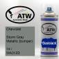 Preview: Chevrolet, Storm Gray Metallic (bumper), 14 / WA312D: 400ml Sprühdose, von ATW Autoteile West.